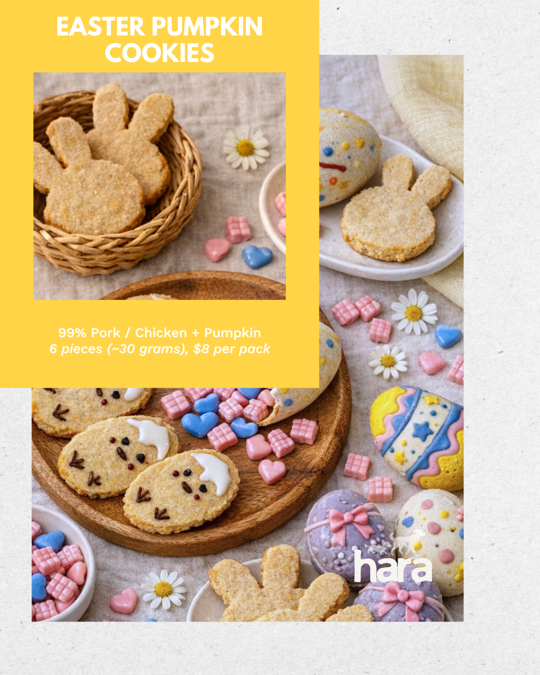 Easter Bunny Pumpkin Cookies