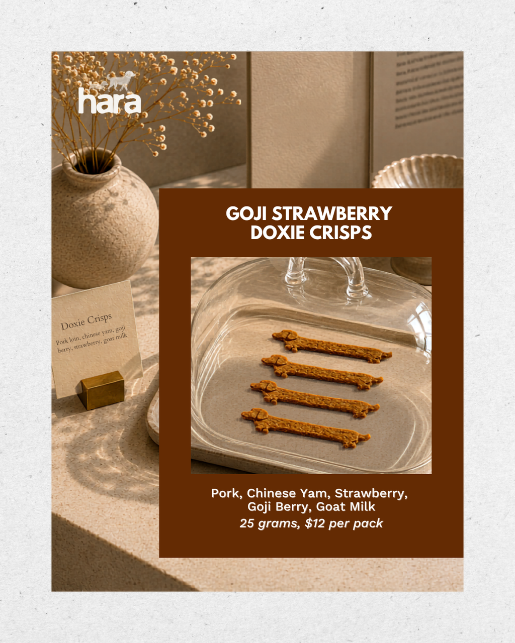 Doxie Crisps (Strawberry + Goji berries)